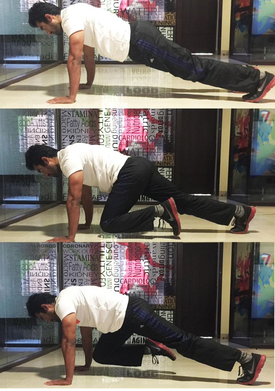 Plank-to-crawl mobility flow during a session